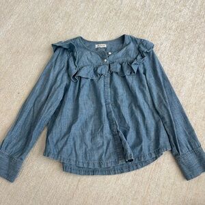 Madewell Denim Button-Up Top